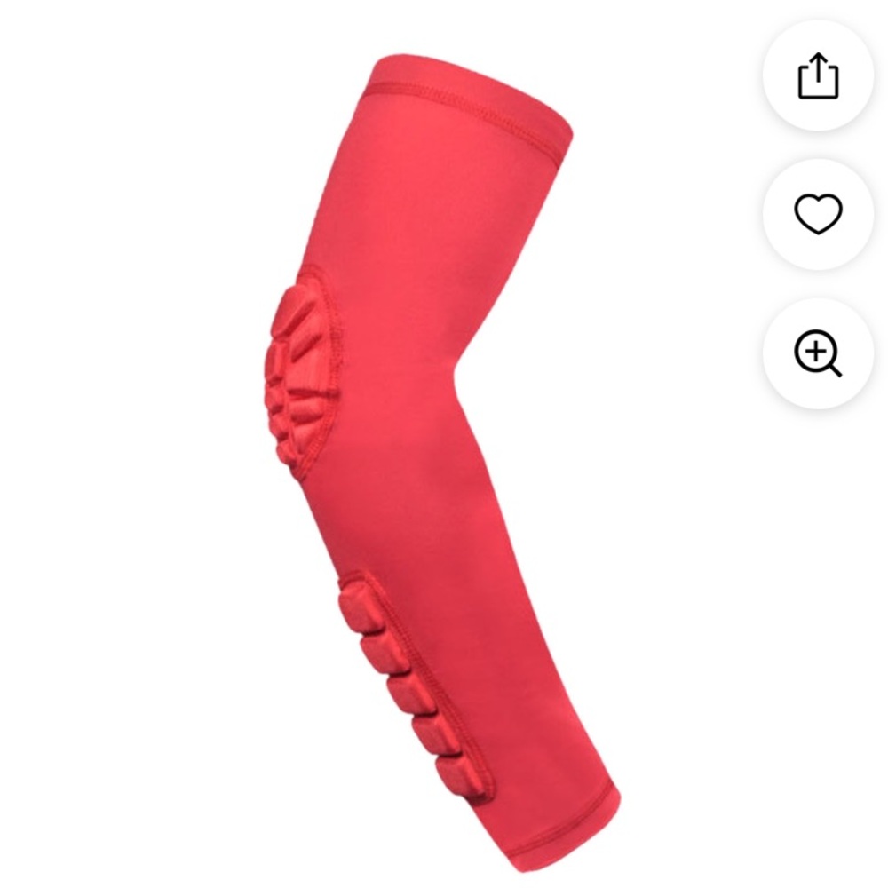 💋Hope forth 2pair Anti-Slip Padded Arm Elbow Sleeve, red white 115 retailer lot